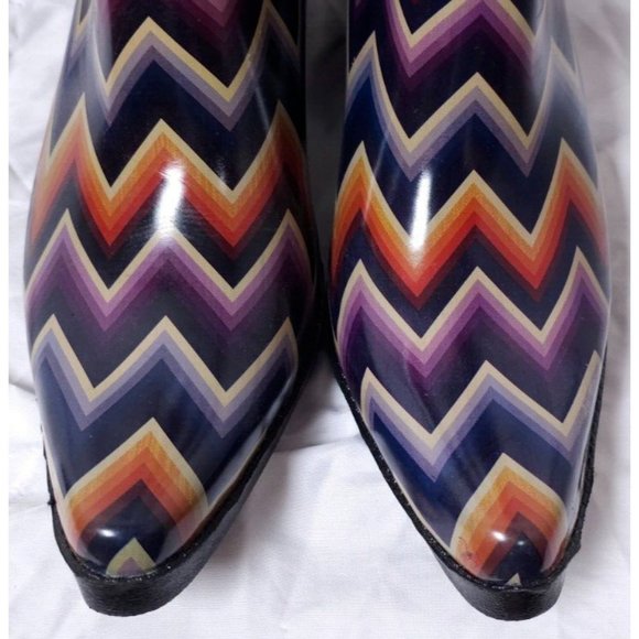 Blazin Roxx Multicolor Chevron Rain Boots - Picture 2 of 16